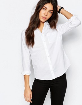Jack Wills -  Classic fit Oxford-shirt with rounded collar - white
