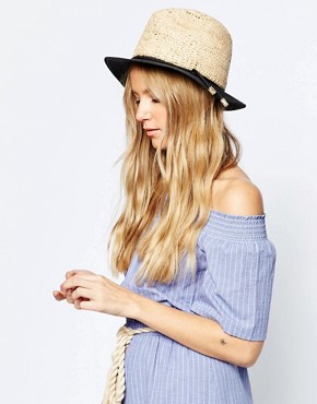 ASOS - 2 - Textured straw hat in block colors - multicolored
