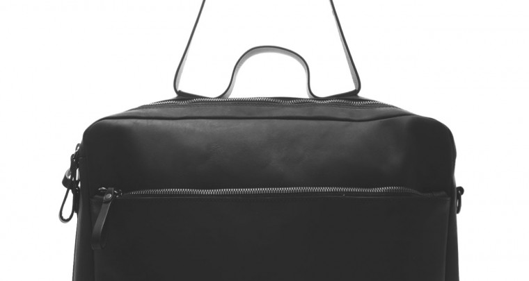 Messenger leather bag - black