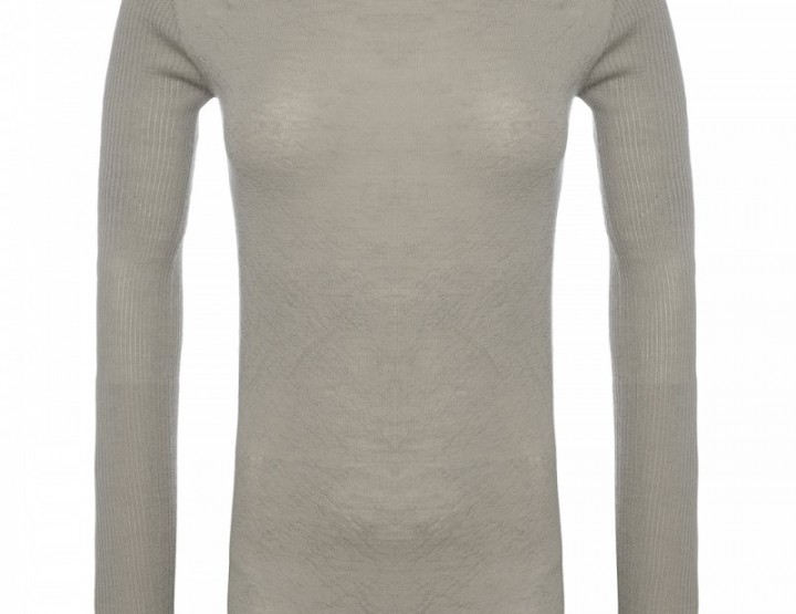 Long cashmere turtleneck sweater - grey