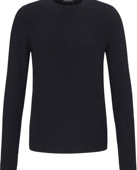 Casual pure new wool round-neck pullover