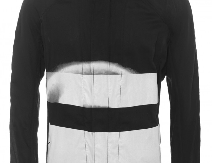 Thin blouson jacket - black/white