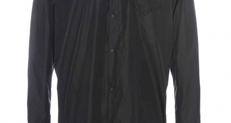 Black shirt-look wind jacket