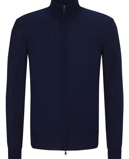 Zip-jacket 100% pure new wool