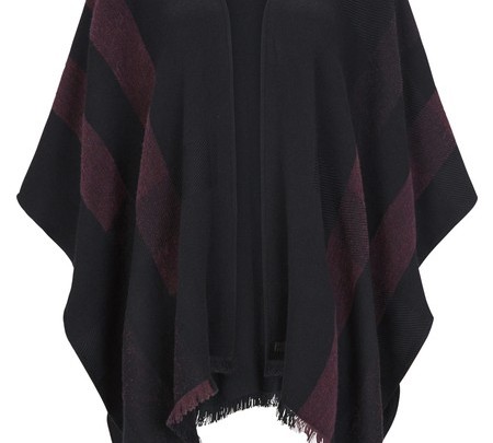 Soft wool-flanell poncho