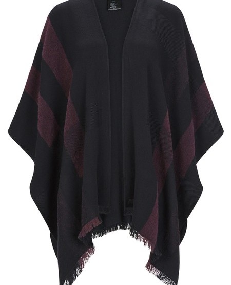 Soft wool-flanell poncho