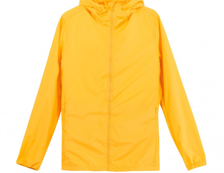 Light hooded raincoat