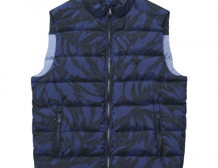 GANT down vest (M) - blue