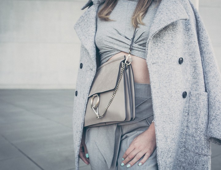 Chloé Faye Bag Motty Grey