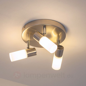 Appealing circular LED-ceiling lamp Tamia, 3-flame