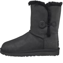 UGG Australia women's Bailey button leather boots - black