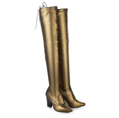 Overknee boots - bronze