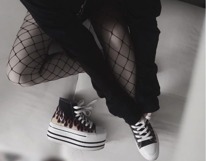 Trend: Netzstrumpfhose