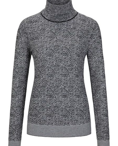 Wool-cashmere turtleneck sweater