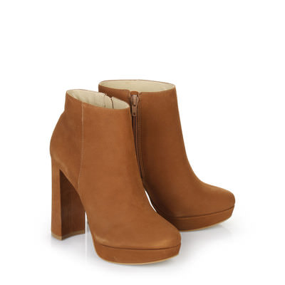Plateau ankle boot - rust