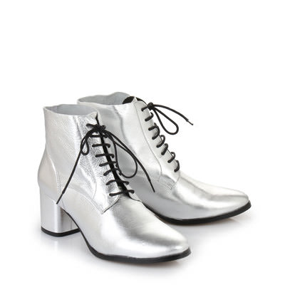 ankle boot silver