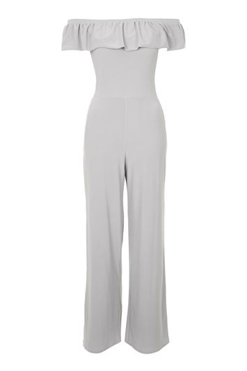 Frill Jumpsuit by Love - grey