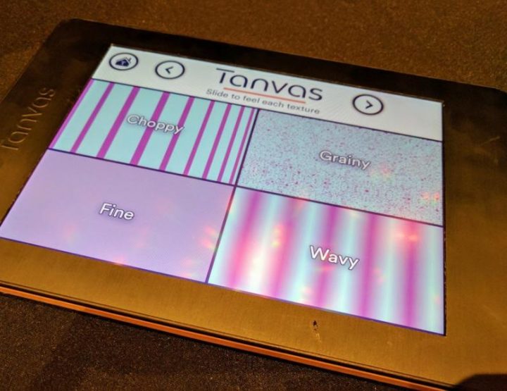 Tanvastouch - Touch-Display mit fühlbarer Oberfläche