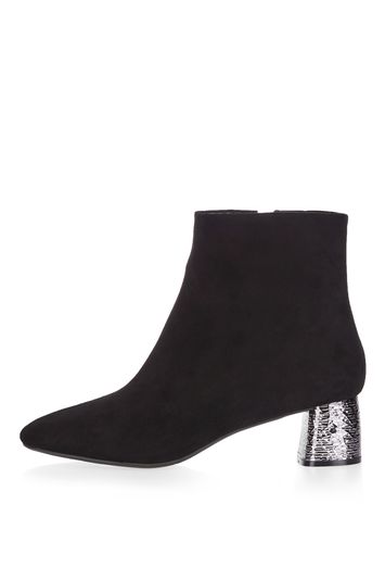 Heeled ankle boot bumble - black