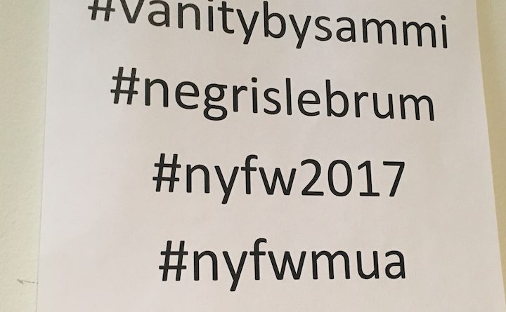 Franziska Czurratis auf der New York Fashion Week F/W 2017 Show von Negris Lebrum