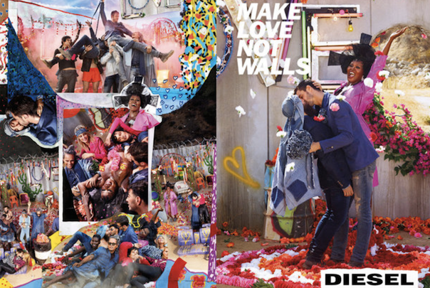 Make Love not Walls: David LaChapelle für Diesel