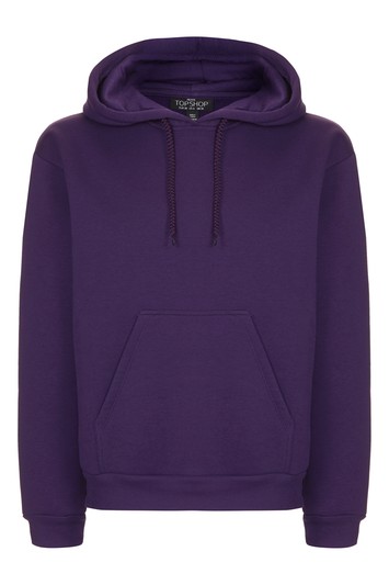 Oversized hooded sweater petite - violet